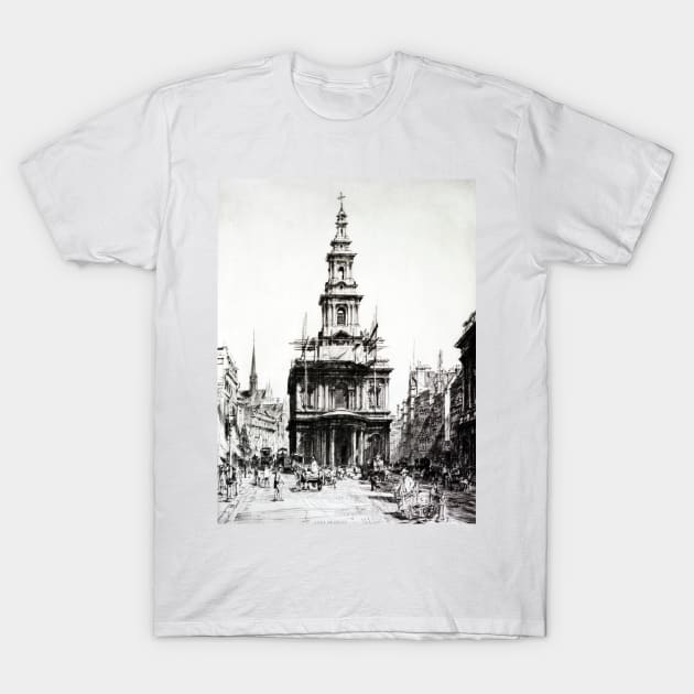 Francis Dodd St. Mary le Strand T-Shirt by pdpress